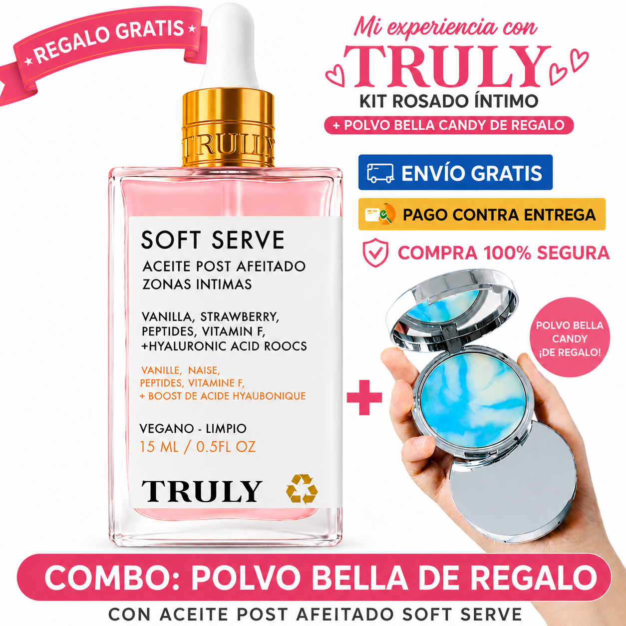 KIT TRULLY INTIMO + CANDY BELLA POLVO (gratis)