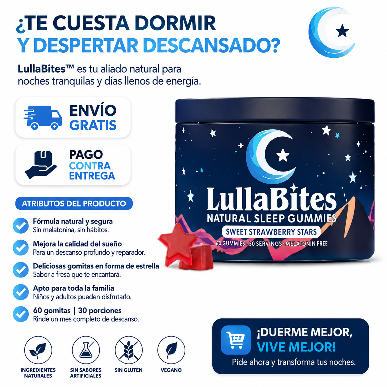 GOMITAS PARA DORMIR (LULLABITES ANTI-INSOMNIO