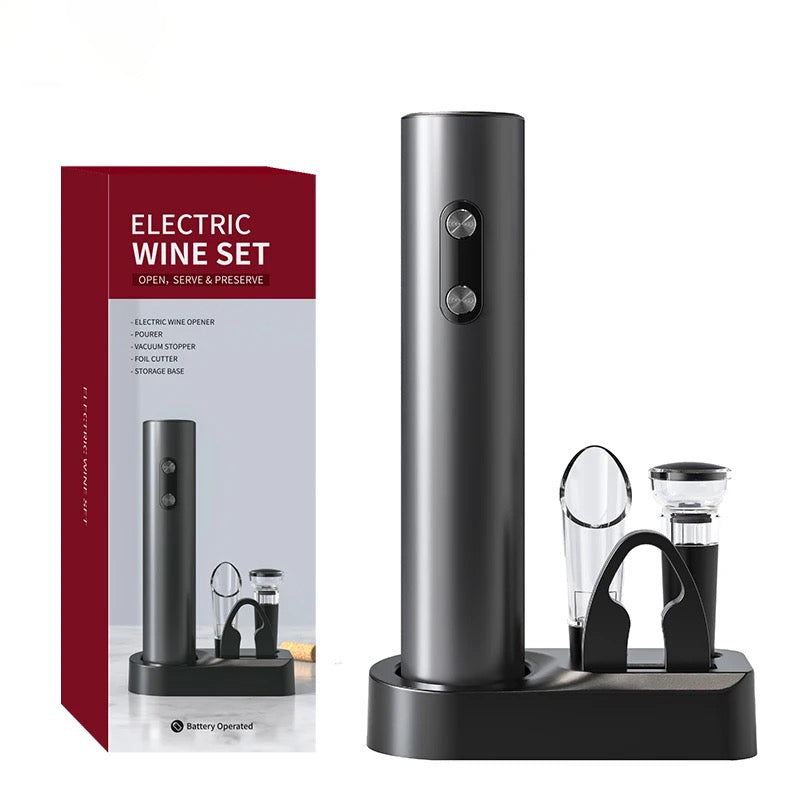 KIT DESTAPADOR DE VINO ELECTRICO (RECARGABLE)
