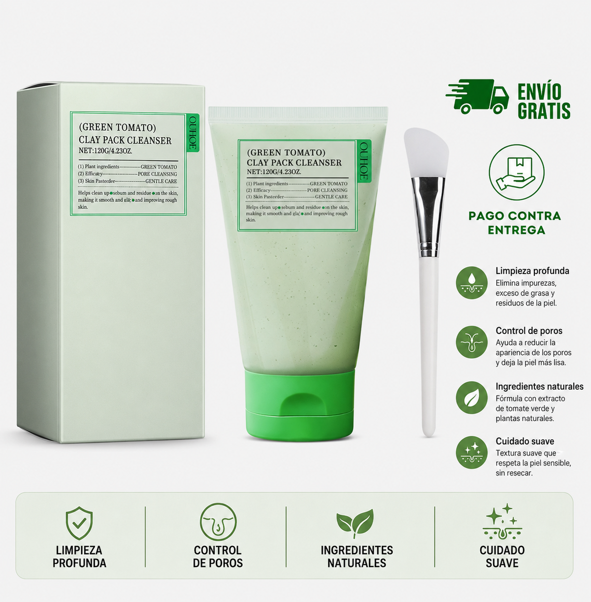 Mascarilla Facial Detox - Purificante Anti-Puntos Negros
