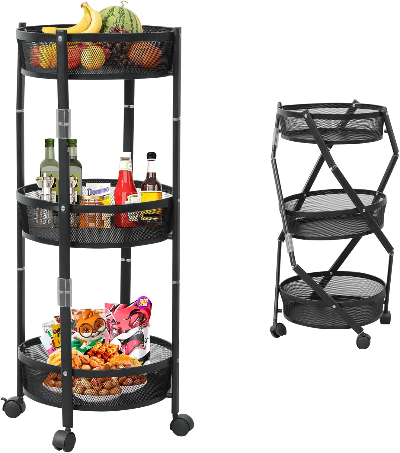 ORGANIZADOR REDONDO DE COCINA 3 NIVELES
