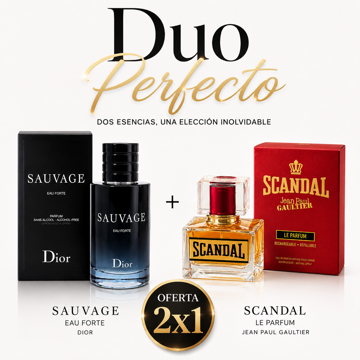 DUO PERFECTO SAUVAGE DIOR + SCANDAL