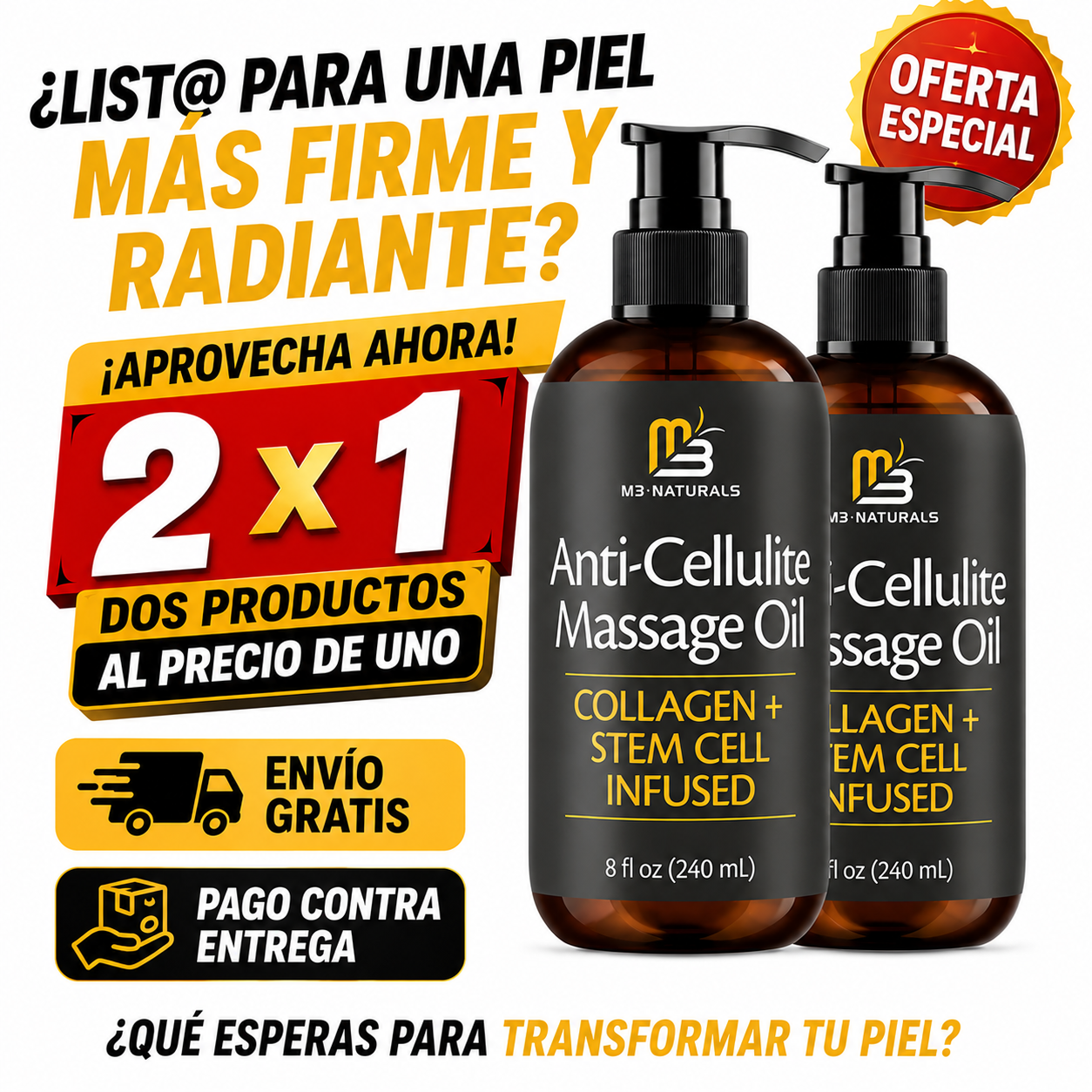 ACEITE ANTICELULITIS CON COLAGENOS