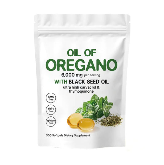 ACEITE DE ORÉGANO + SEMILLA NEGRA (180 Cápsulas)