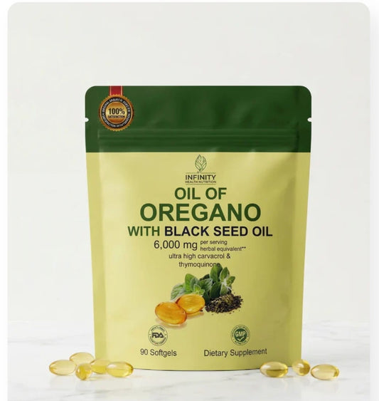ACEITE DE OREGANO + SEMILLA NEGRA (90 Capsulas)