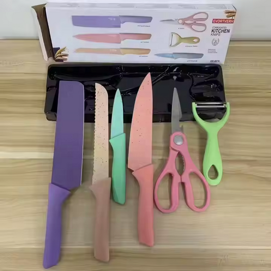 SET DE CUCHILLOS DE COLORES