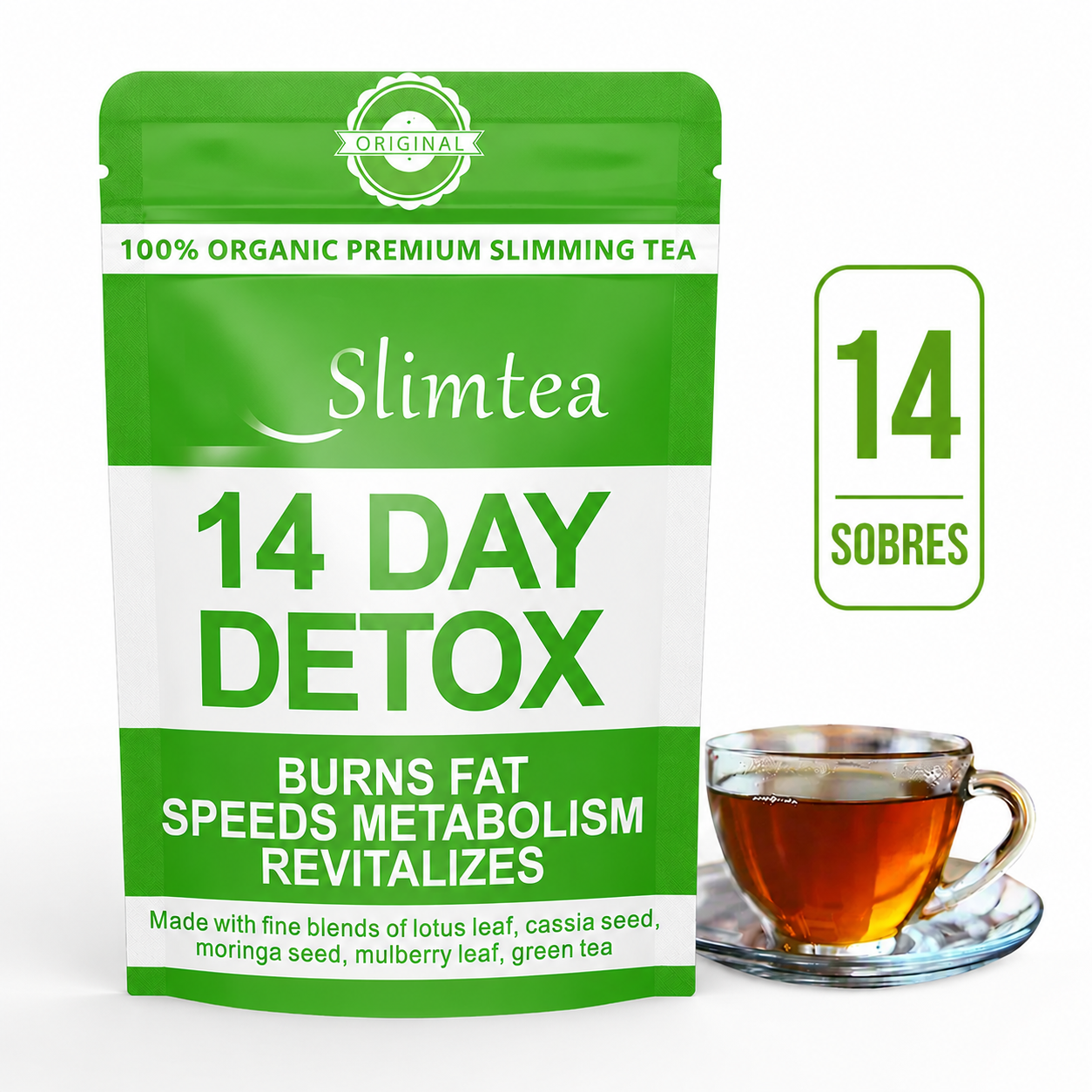 TÉ VERDE DESINFLAMATORIO (14 días Détox)